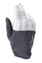 Alpinestars A-Aria Gloves, luvas de BTT, cinzento claro e cinzento escuro, com parte superior texturizada e logótipo de estrela, material flexível e design de perfil baixo para ciclismo todo-o-terreno