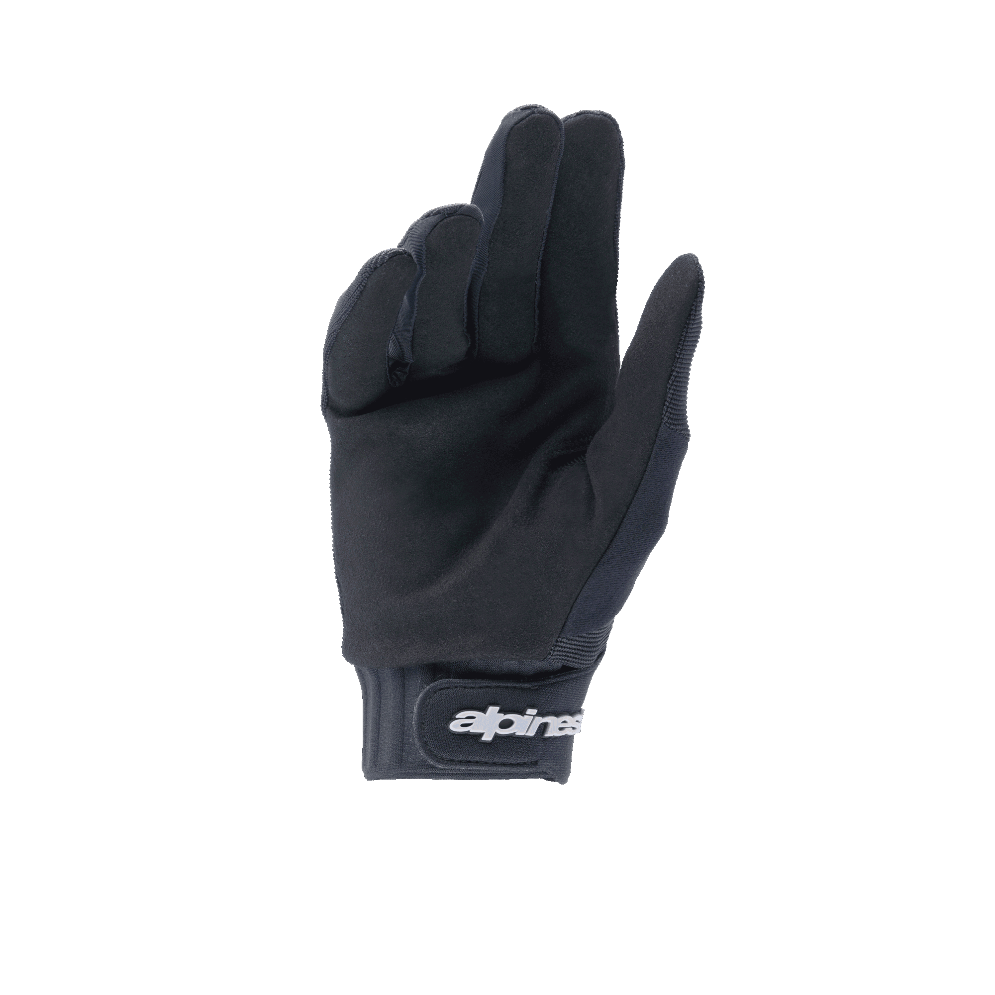 Luvas Alpinestars A-Dura, luvas de MTB pretas, palma em camurça sintética para aderência e durabilidade, punho em neoprene com fecho de pulso com gancho e laço, equipamento de performance versátil para ciclismo de montanha