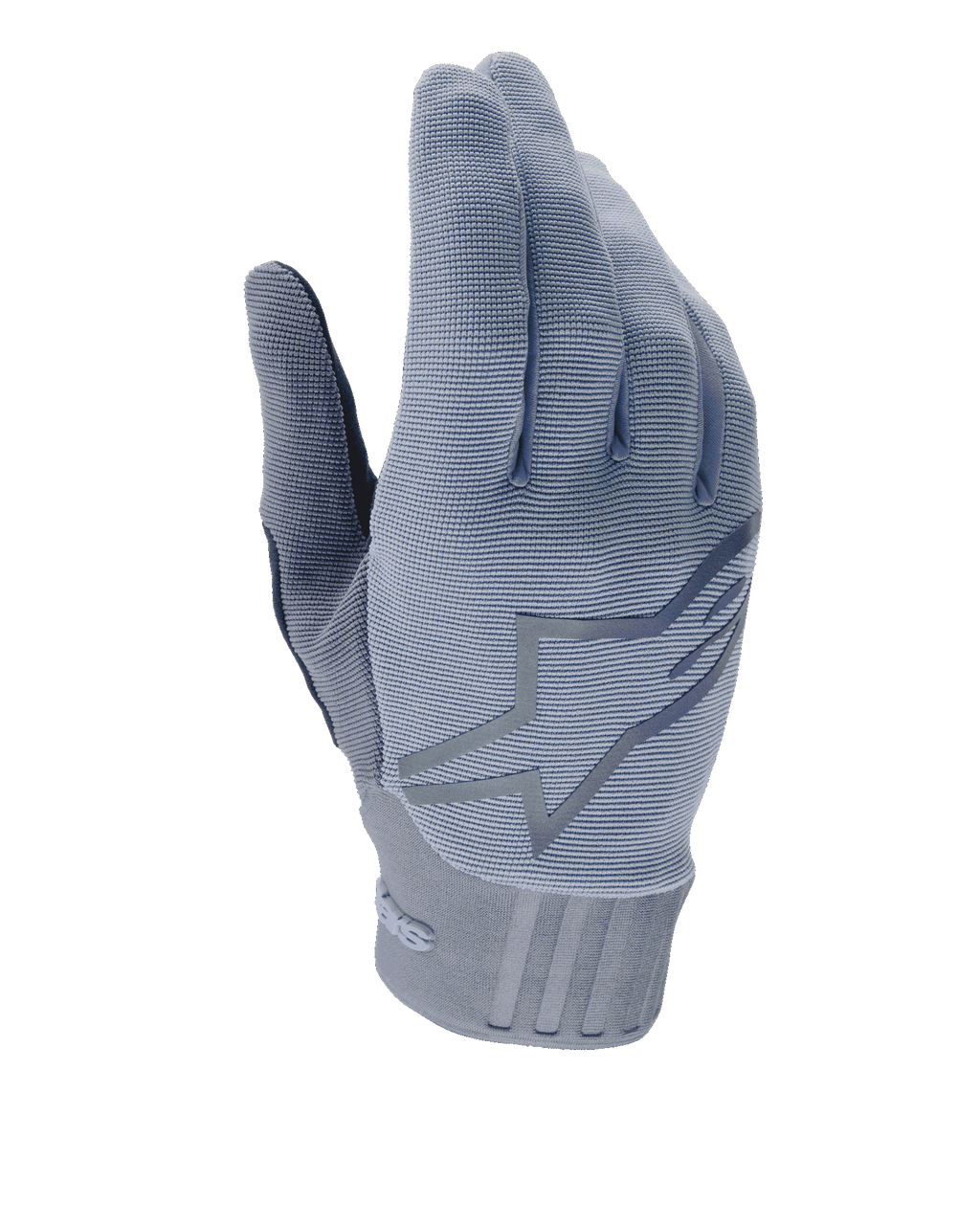 Alpinestars A-Dura Gloves, luvas de bicicleta de montanha, Azul Infinity, parte superior com textura canelada e grande logótipo de estrela, punho de neoprene com detalhes em relevo, design ajustado para ciclismo fora de estrada