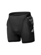 Alpinestars Boxer Acolchoado A-Motion Plasma, calções de proteção de BTT para homem, pretos e cinzentos, com protetores de quadril certificados CE Nível 1 e malha respirável