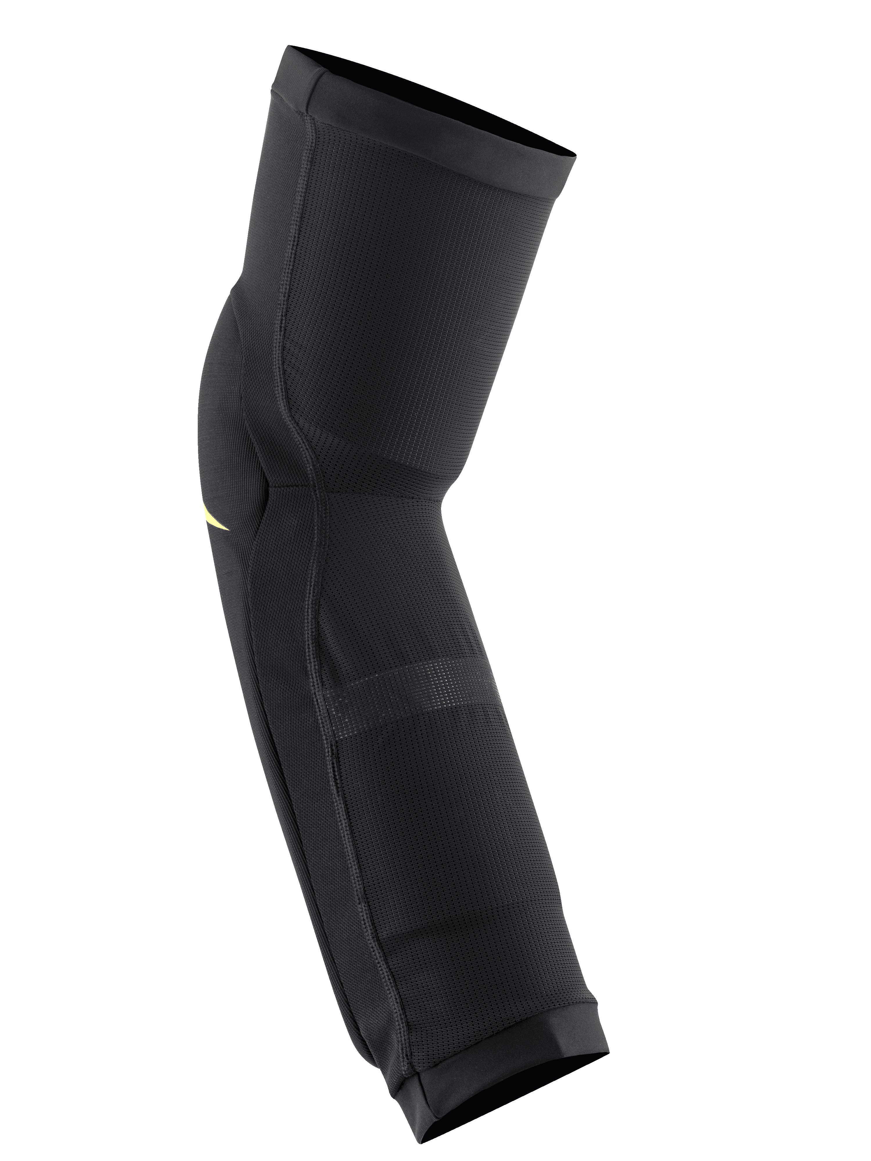 Alpinestars Protetores de Joelho/Canela Paragon Plus, preto e amarelo ácido, manga de proteção slip-on, apresenta construção em malha respirável e design ergonómico pré-moldado para trilhos de MTB