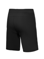 Calções Alpinestars A-Dura Ride pretos, vista traseira, em tecido elástico durável para performance em mountain bike.