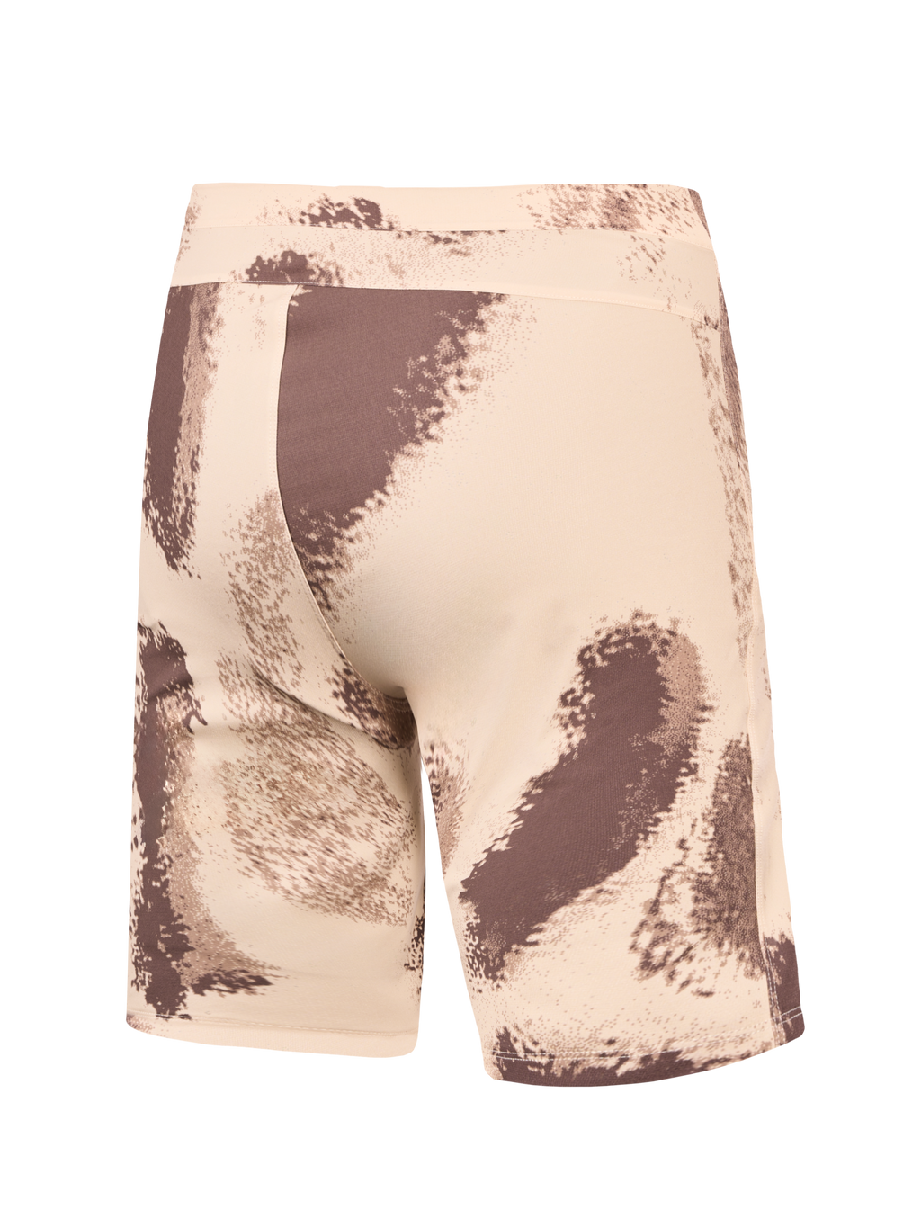 A-Dura Ride Shorts in Sand Camo, back view of durable mountain bike shorts featuring a 4-way stretch woven fabric.