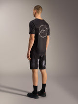 A-Dura Ride Shorts in Black Camo, durable MTB shorts with 4-way stretch fabric, shown from the back on a model.