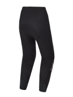 Calças BTT A-Supra Elite pretas, vista traseira, com tecido elástico em 4 direções e design ergonómico de performance.