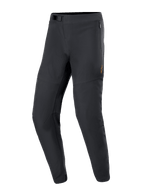 Calças Alpinestars A-Aria Elite, calças de BTT, pretas, com perfurações a laser para fluxo de ar, fecho de fivela magnética e bolsos com fecho de correr, design cónico elegante para ciclismo de performance todo-o-terreno