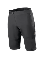 Alpinestars A-Aria Elite Shorts, calções de mountain bike, pretos, com fecho de cintura com fivela magnética, bolsos com fecho de correr, orifícios de ventilação cortados a laser e tecido elástico em 4 direções para ciclismo fora de estrada