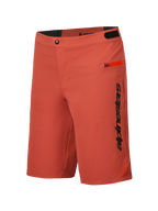 Alpinestars A-Dura Elite Shorts, Men's Mountain Bike Cycling Shorts, Dark Orange, durable 4-way stretch Cordura fabric with zippered pockets