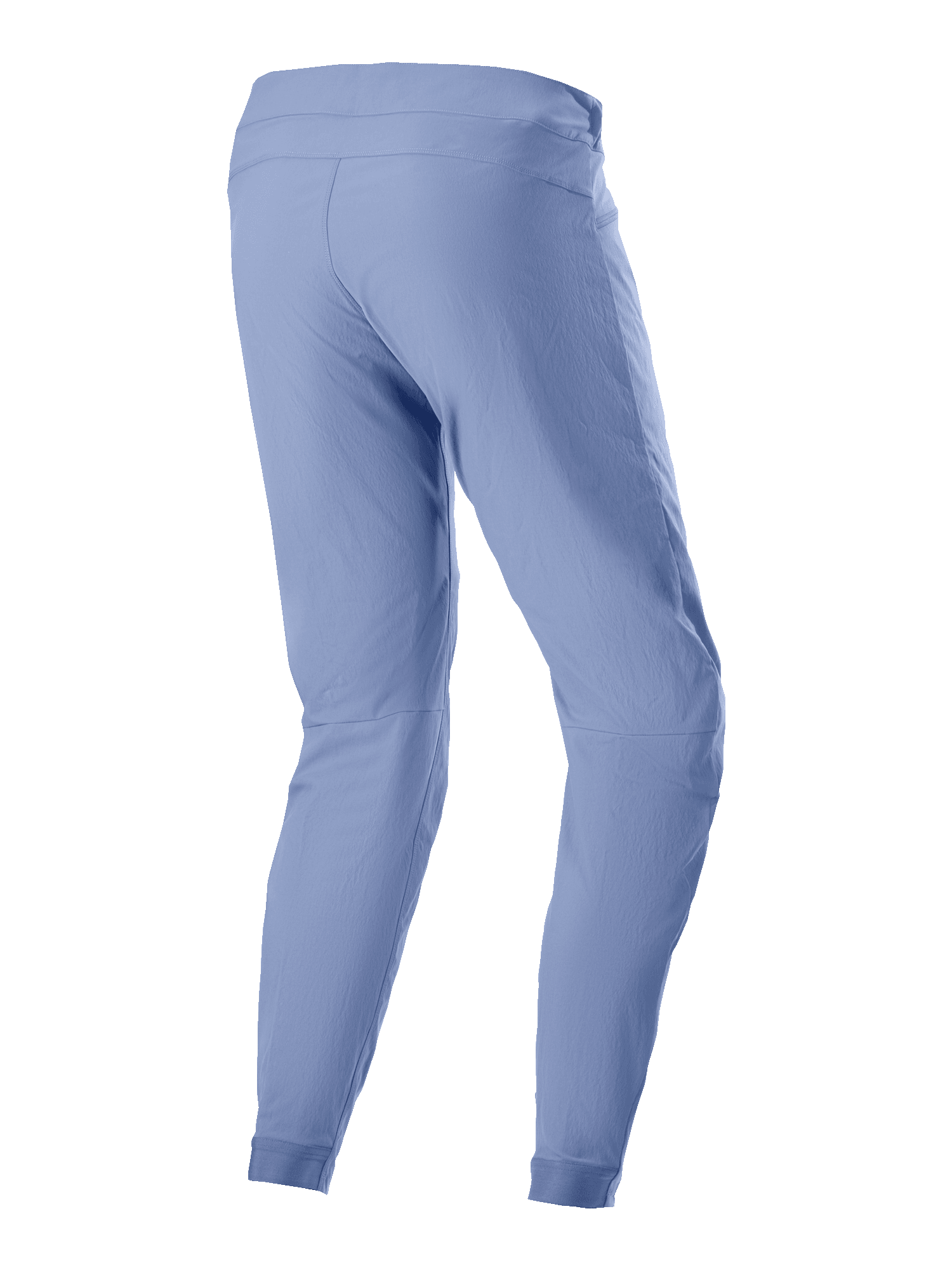 Alpinestars A-Dura Pants, calças de mountain bike, Azul Infinity, vista traseira com design de perna afunilada e punhos elásticos, tecido têxtil durável com elasticidade em 2 direções para ciclismo fora de estrada