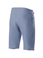 Calções Alpinestars A-Dura, Azul Infinity, calções de ciclismo MTB, vista traseira com bolso com fecho e tecido técnico elástico, vestuário durável para todo-o-terreno