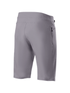 Calções Alpinestars A-Dura Liner, calções de BTT cinzento escuro, vista traseira com tecido durável de elasticidade bidirecional e um bolso lateral vertical com fecho de correr, vestuário funcional para ciclismo de BTT.
