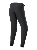Alpinestars Youth A-Dura Pants, MTB Cycling Pants, Black, back view, featuring a regular fit with tapered legs and elasticated cuffs, durable 2-way stretch textile material, designed for mountain bike performance