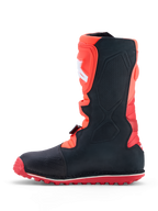 Alpinestars Tech-T, botas de moto para trials, pretas e vermelhas, em couro com sola aderente.