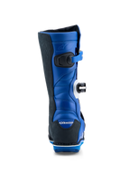Alpinestars Botas Tech-T, botas de moto para trial para homem, azuis e pretas, em couro com zonas de flexão traseiras.