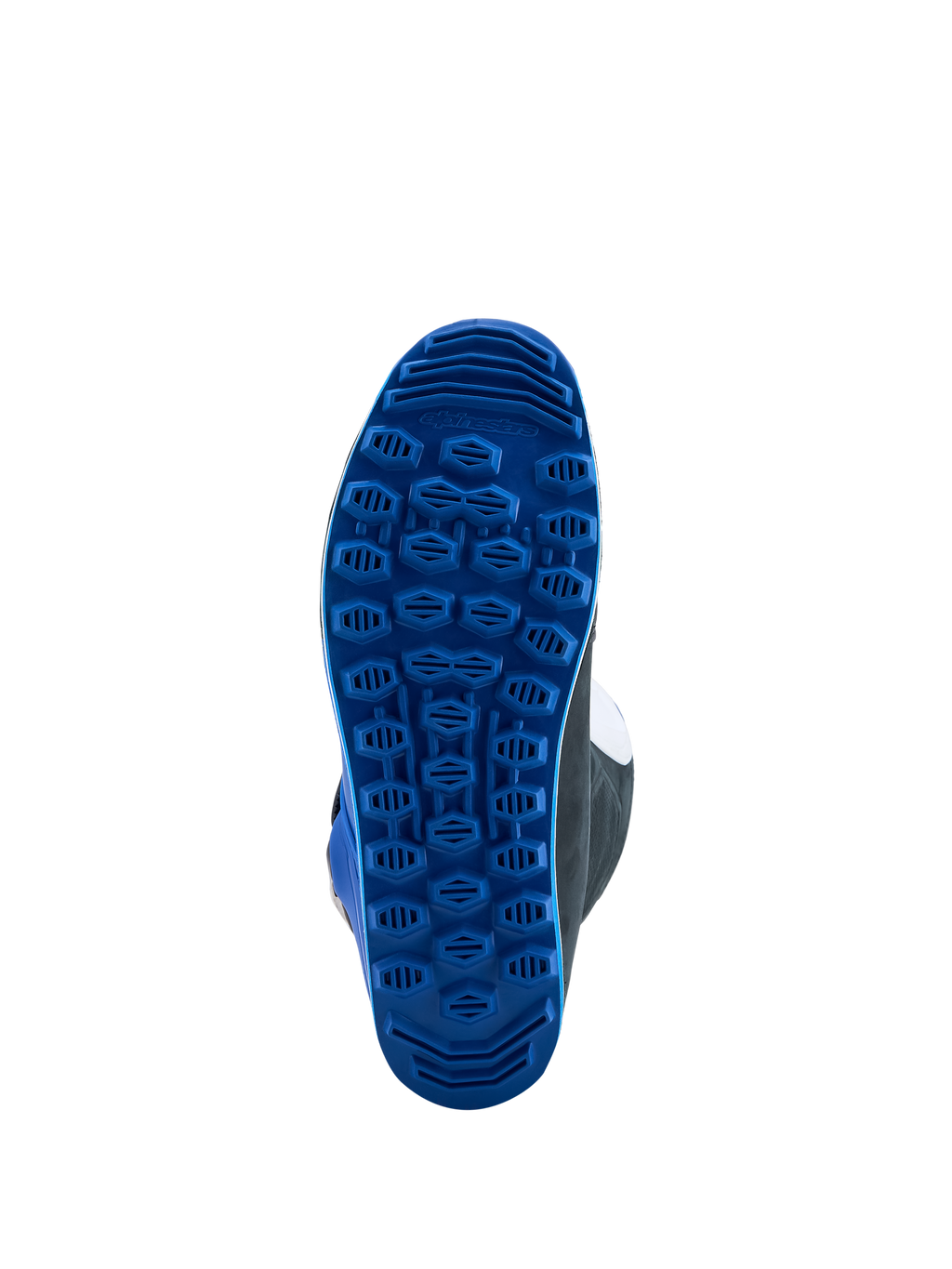 Alpinestars Tech-T, botas de moto para homem, azul, sola de borracha de alta aderência para trials e todo-o-terreno, sensibilidade precisa.