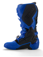 Alpinestars Yamaha Tech 7 Boots, Motocross Boots, Blue and Black, featuring a large black Yamaha logo on the inner medial panel, TPU protective armor, and a rugged sole for off-road performance