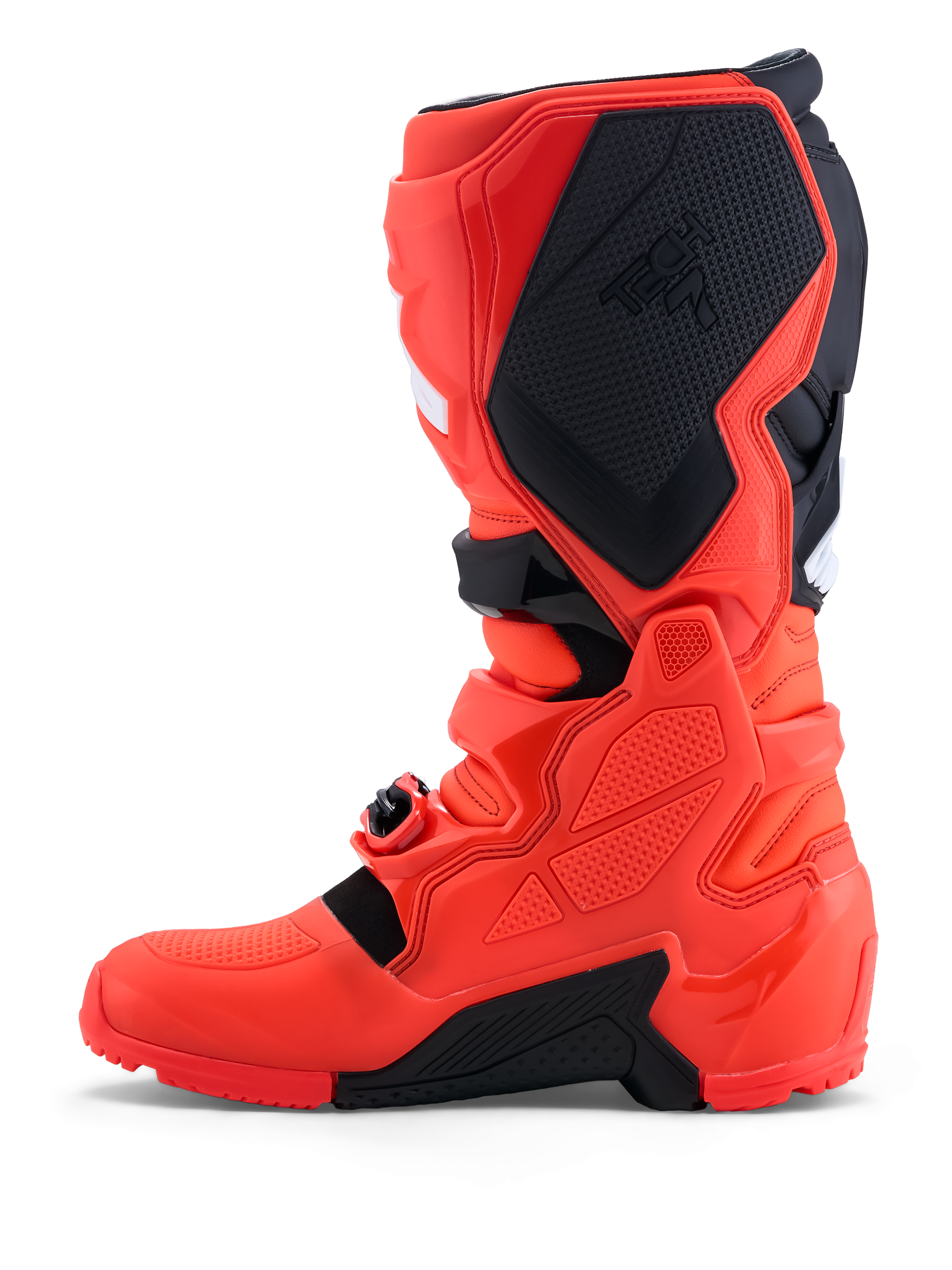 Alpinestars Tech 7 Enduro, botas de motocross para homem, vermelhas e pretas, proteção TPU e certificadas CE.
