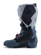 Botas Alpinestars Tech 7 Enduro Drystar 2027, botas de moto para todo-o-terreno, cinzentas e pretas com fivelas vermelhas, impermeáveis e certificadas CE
