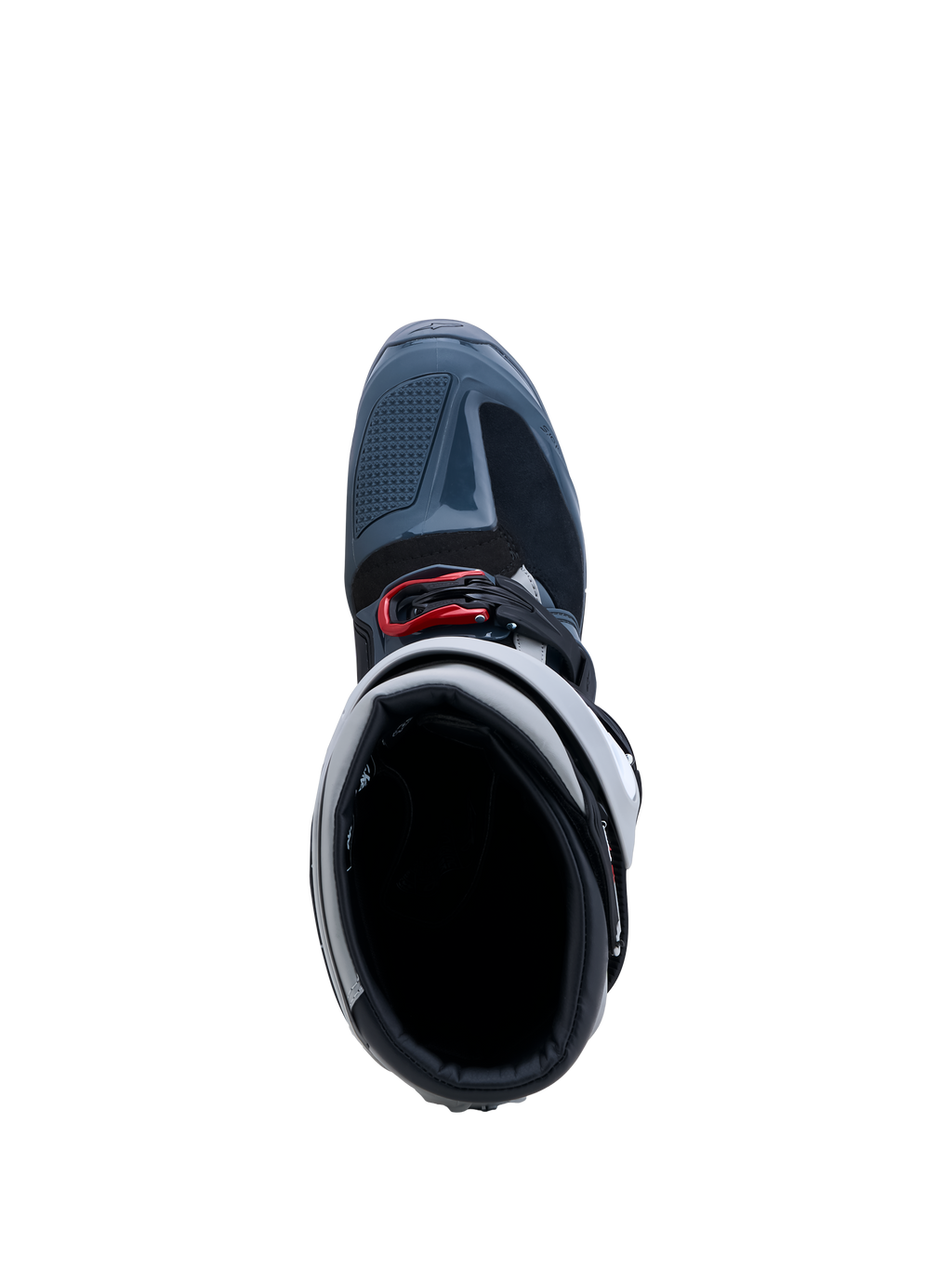 Alpinestars Tech 7 Enduro Drystar, botas de moto para off-road e enduro, para homem, cinzentas e vermelhas, membrana impermeável, vista superior