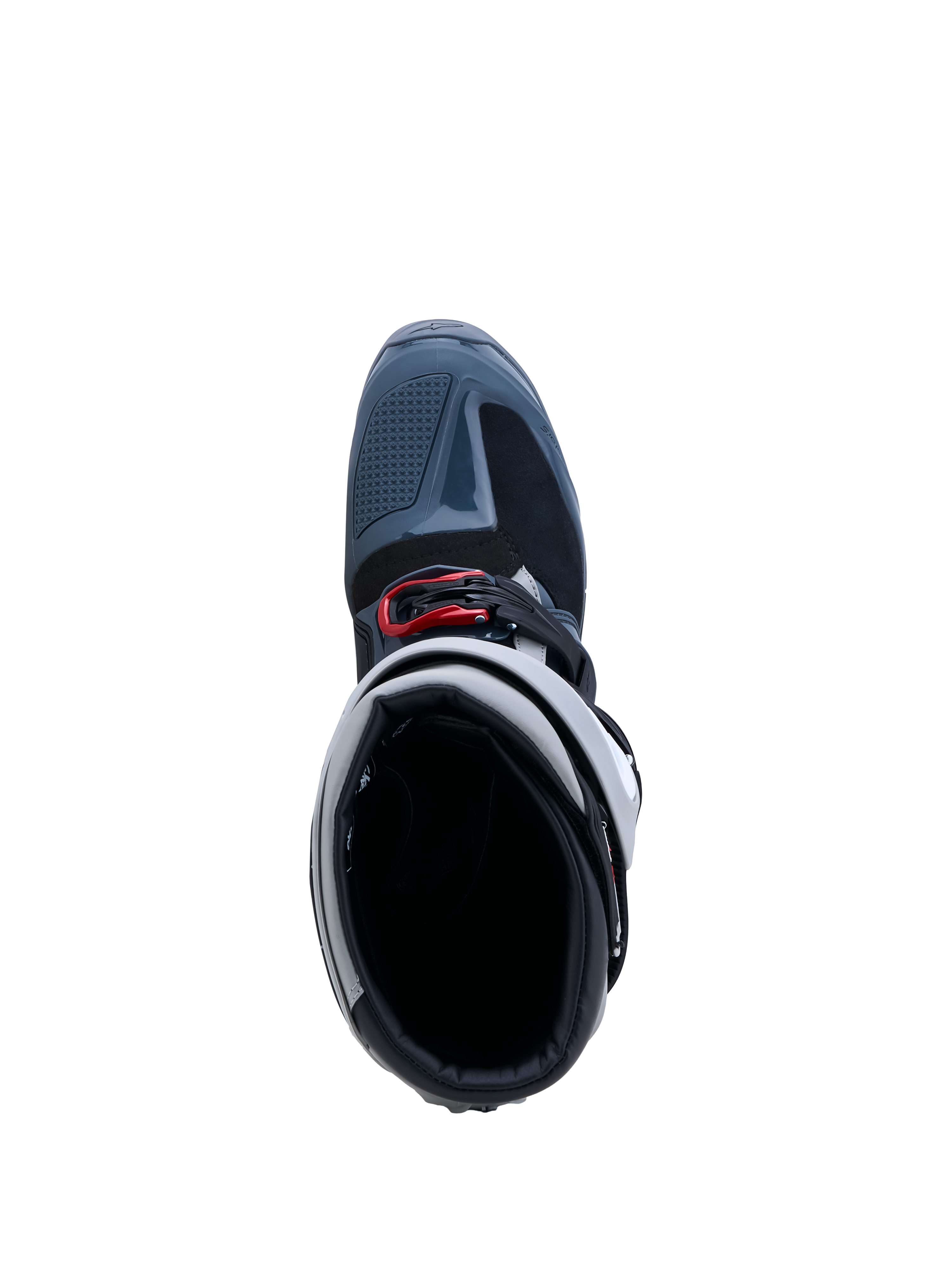Alpinestars Tech 7 Enduro Drystar, botas de moto para off-road e enduro, para homem, cinzentas e vermelhas, membrana impermeável, vista superior