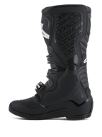Alpinestars Botas Tech 5, botas de motocross pretas, sistema de pivô biomecânico e placa de canela em TPU para off-road