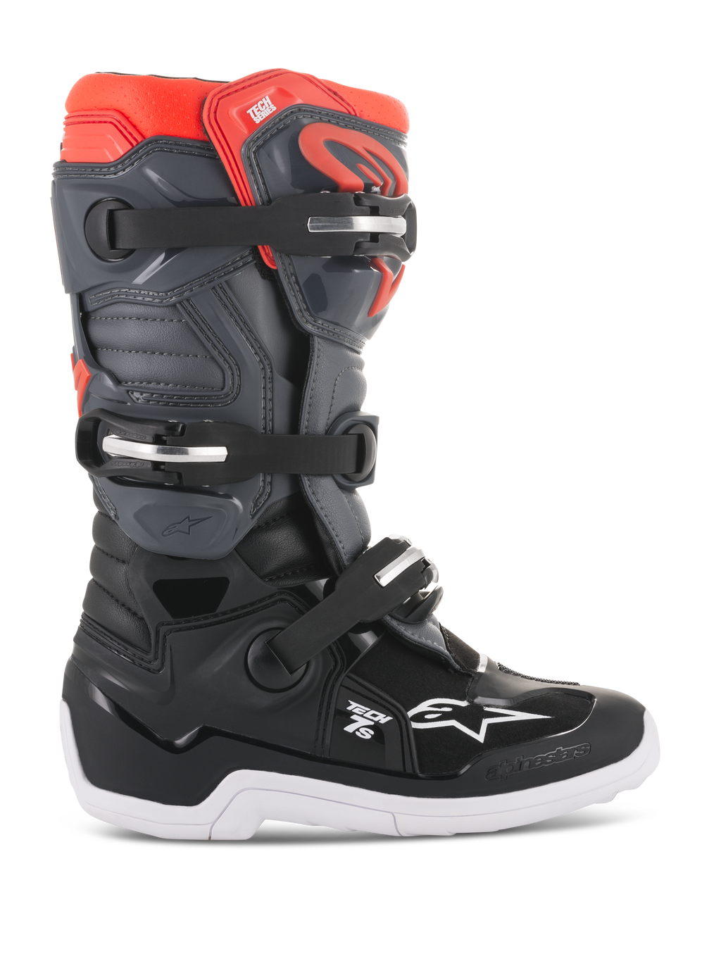 Youth Tech 7S - Black MX Boots | Alpinestars®