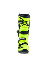 Alpinestars Botas Tech 7S Jovem, botas de motocross para juventude, amarelo florescente e preto, certificadas CE com proteção de canela em TPU