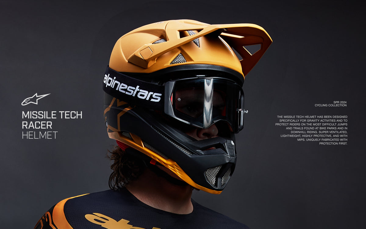 Missile Tech Racer - Capacete Ciclismo Amarelo | Alpinestars®