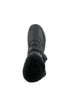 Alpinestars XT-8 GORE-TEX Boots, Adventure Enduro Motorcycle Boots, Black, top-down view showing the padded collar, interior opening, and secure buckle closure system.