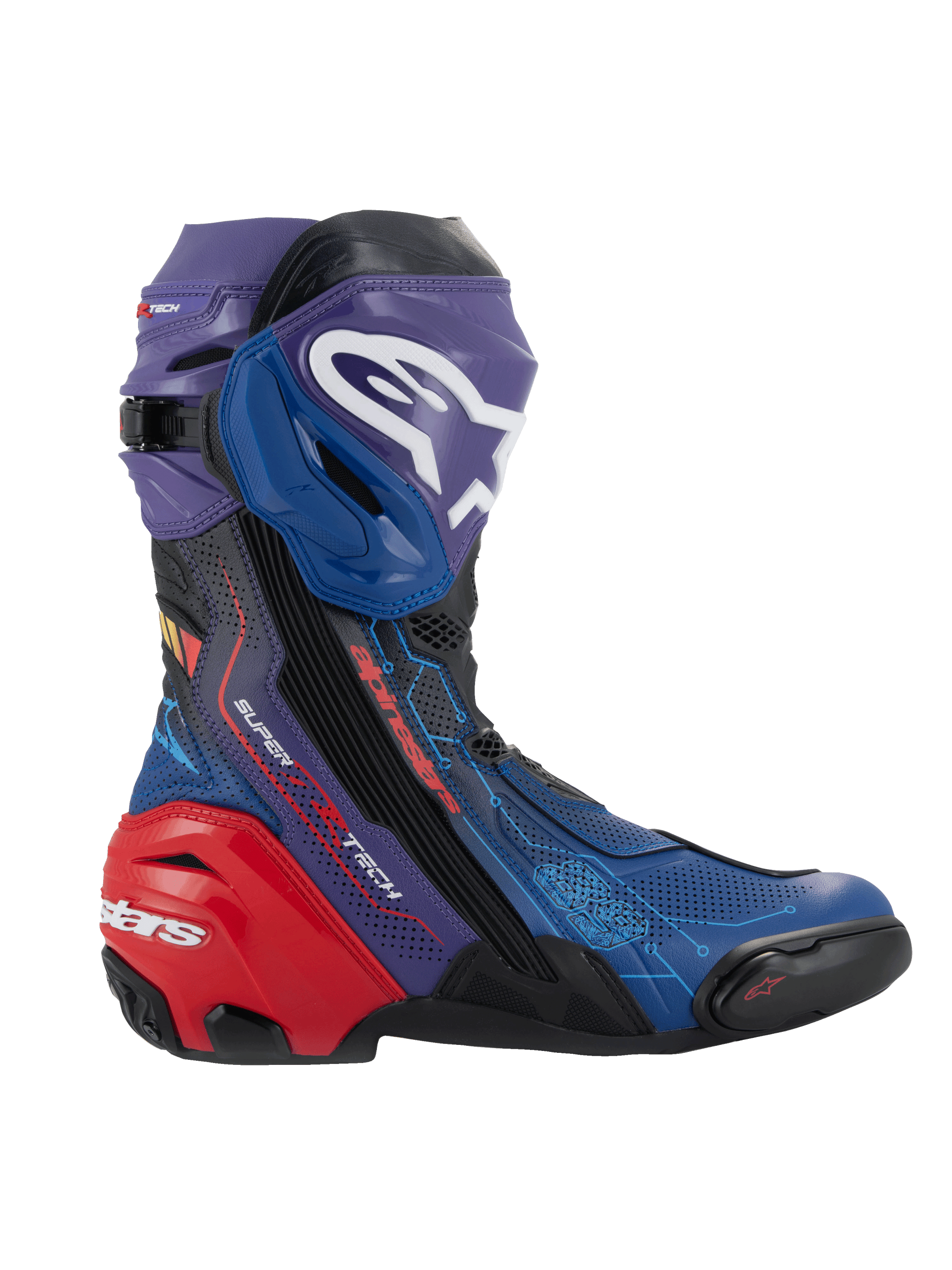Supertech R LE Martinator R01 Vented - Blue Motorcycle Boots Supertech R LE Martinator R01 Vented - Blue Motorcycle Boots
