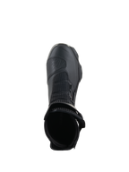 Botas Alpinestars SP-X BOA®, pretas, vista superior para o interior da abertura do tornozelo, com malha Rideknit® e sistema de ajuste BOA® lateral, bota de motociclismo desportiva elegante de altura média