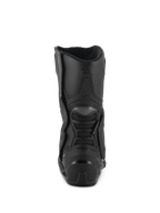 Botas Alpinestars Stella SMX-6 V3 Drystar®, pretas, vista traseira que mostra a proteção de calcanhar em TPU e a proteção traseira da panturrilha, botas de motociclismo impermeáveis de alta performance para mulher