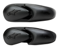 Alpinestars Super SMX 3 Slider, par de sliders de substituição para biqueira de botas de motociclismo, pretos, acabamento mate com logótipo da estrela Alpinestars em relevo, peça sobressalente para calçado SMX-3