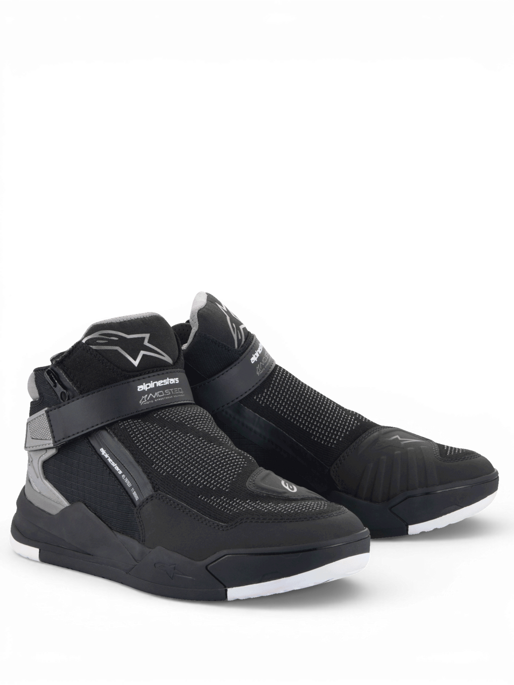 Alpinestars Speedflight Street, sapatos de moto para homem, pretos e cinzentos, estilo urbano com malha respirável, certificados CE