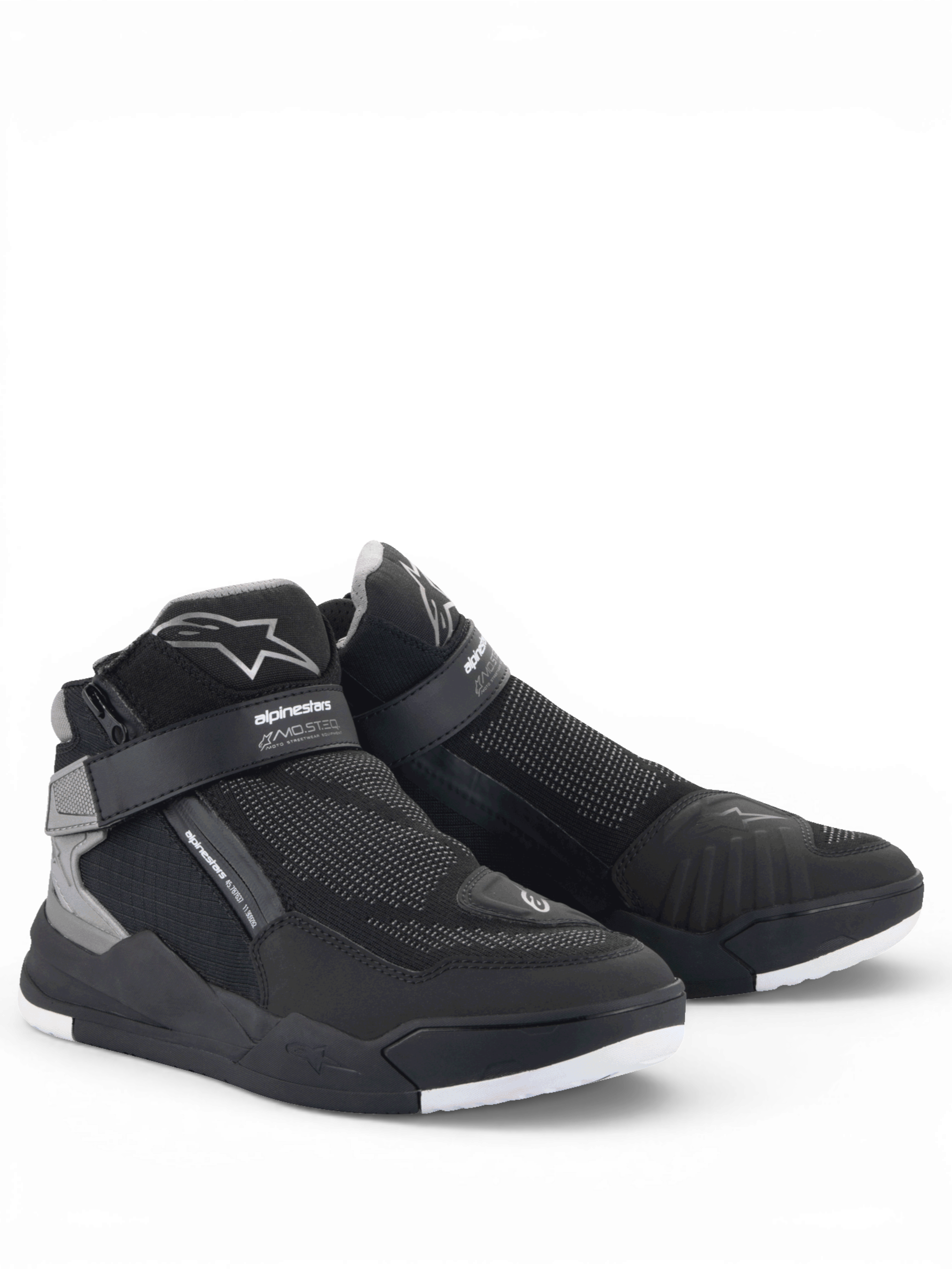 Alpinestars Speedflight Street, sapatos de moto para homem, pretos e cinzentos, estilo urbano com malha respirável, certificados CE