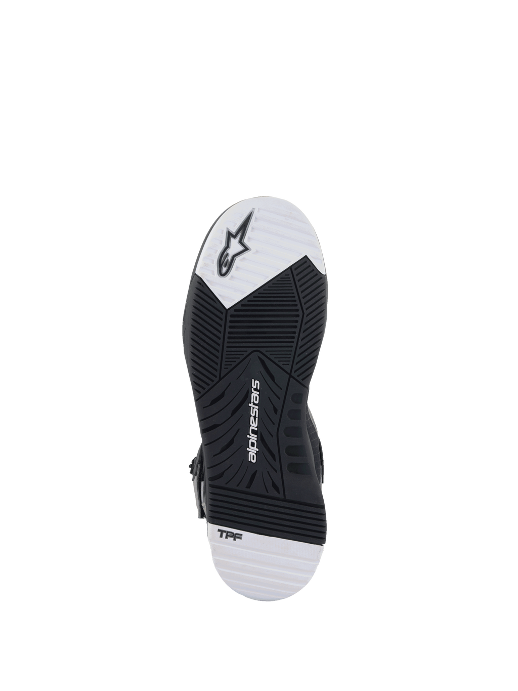 Sapatos Speedflight Street Alpinestars, sola de sapatos de moto para homem, preta e branca, tecnologia TPF.