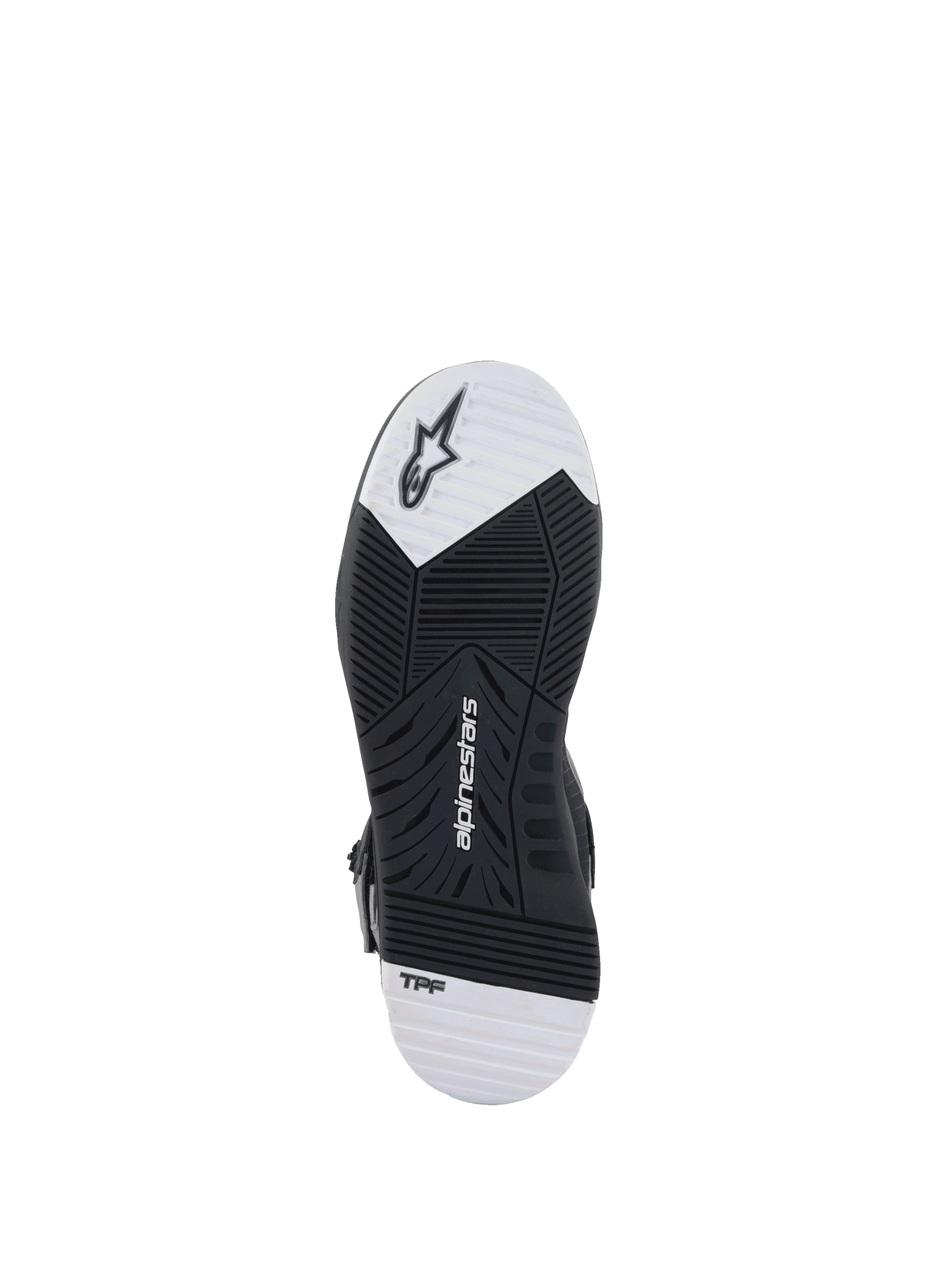 Sapatos Speedflight Street Alpinestars, sola de sapatos de moto para homem, preta e branca, tecnologia TPF.