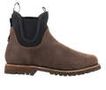 Alpinestars Turnstone Shoes, botas Chelsea em pele castanha chocolate, calçado urbano para motociclismo, painéis laterais elásticos pretos, sola robusta com relevo, silhueta clássica