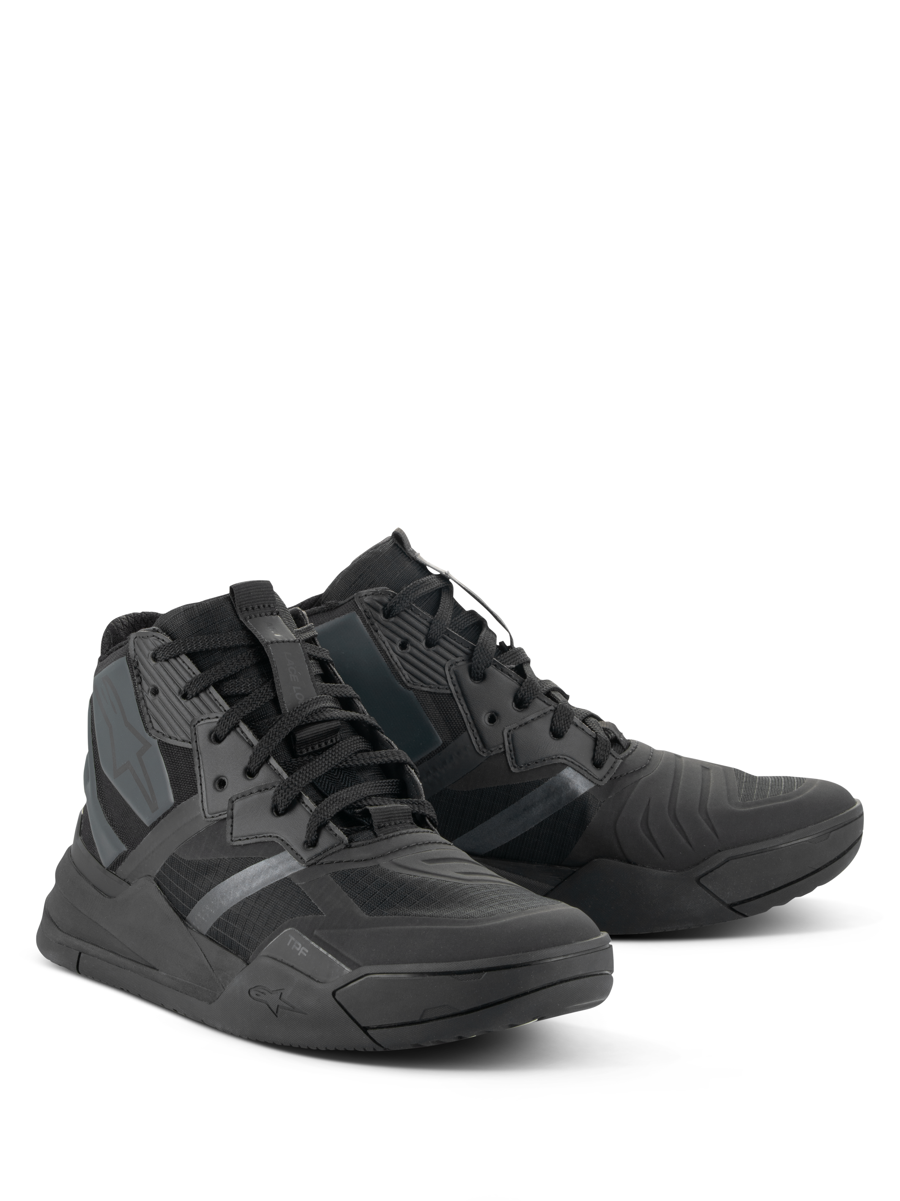 Alpinestars Speedflight Shoes, sapatos de performance para motociclismo, pretos, sapatilhas de estilo street-sport com parte superior em ripstop, painéis sem costuras e sola protetora robusta, calçado urbano para motociclismo