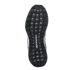 Alpinestars Meta Road V2 Shoes, bottom view of the outsole, black and grey camouflage-style studded grip pattern, white Alpinestars wordmark logo, durable rubber sole for multi-terrain traction