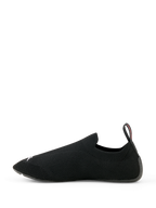Alpinestars Tech Gaming Shoes, calçado para sim racing, pretos, parte superior em malha elástica sem costuras, sola de borracha ultrafina, aba traseira com detalhe vermelho, design leve tipo meia para desempenho em simuladores de corrida