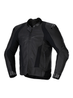 Alpinestars Missile V3 Leather Jacket, Men's Racing and Sport Motorcycle Jacket, Black, CE Certified premium bovine leather with Tech-Air Ready design