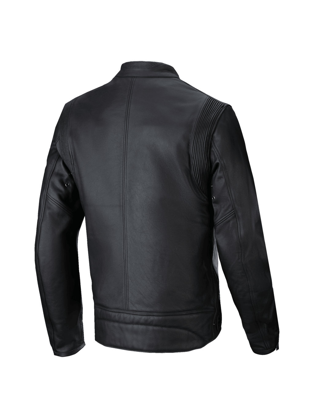 Alpinestars Jaqueta De Couro Dyno, casaco de moto urbano para homem, preto, em couro premium, vista traseira