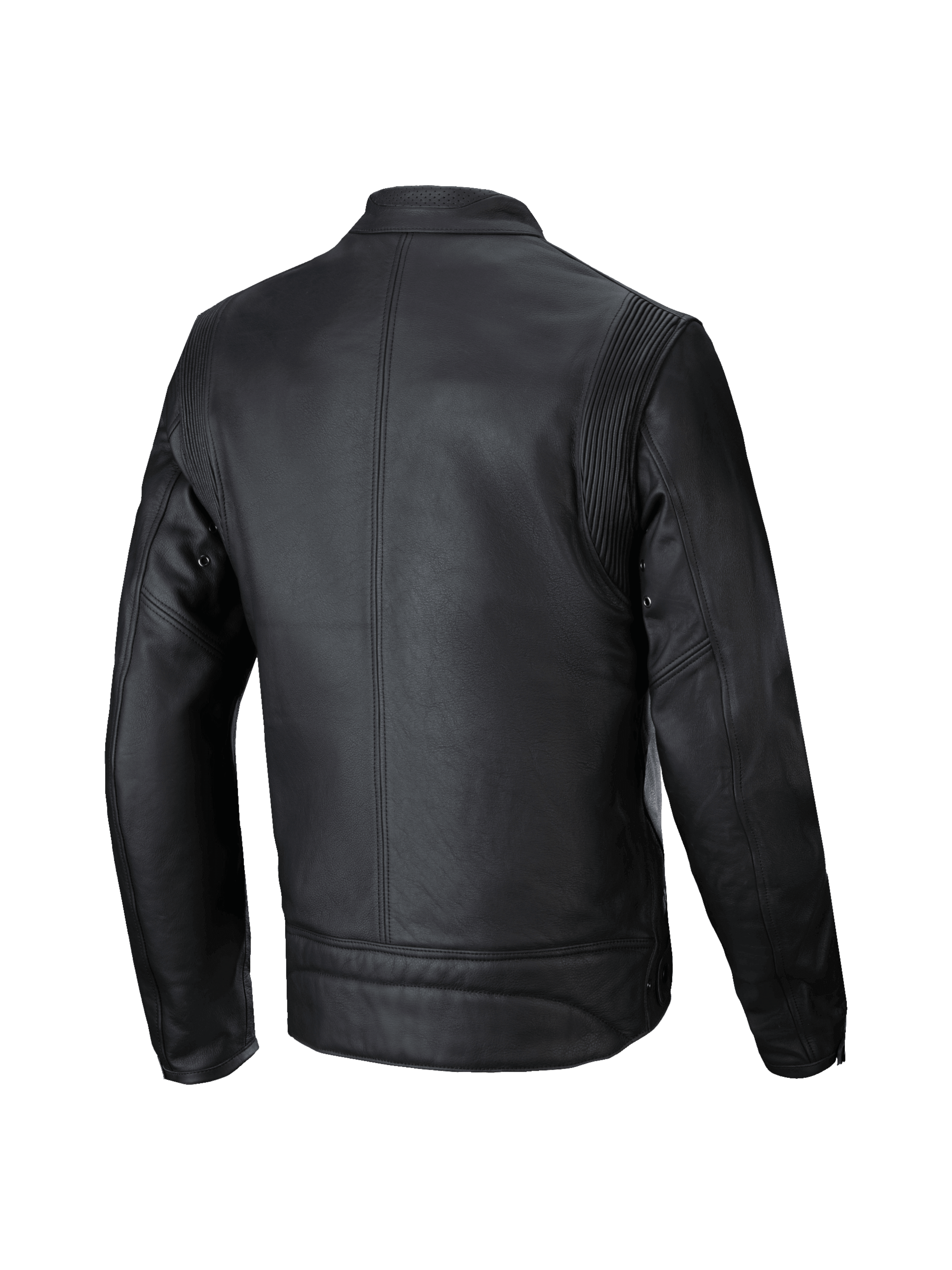 Alpinestars Jaqueta De Couro Dyno, casaco de moto urbano para homem, preto, em couro premium, vista traseira