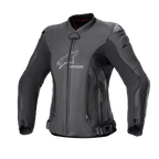 Alpinestars Jaqueta de Couro Stella GP Plus V4, casaco de moto para mulher, preto, certificado CE