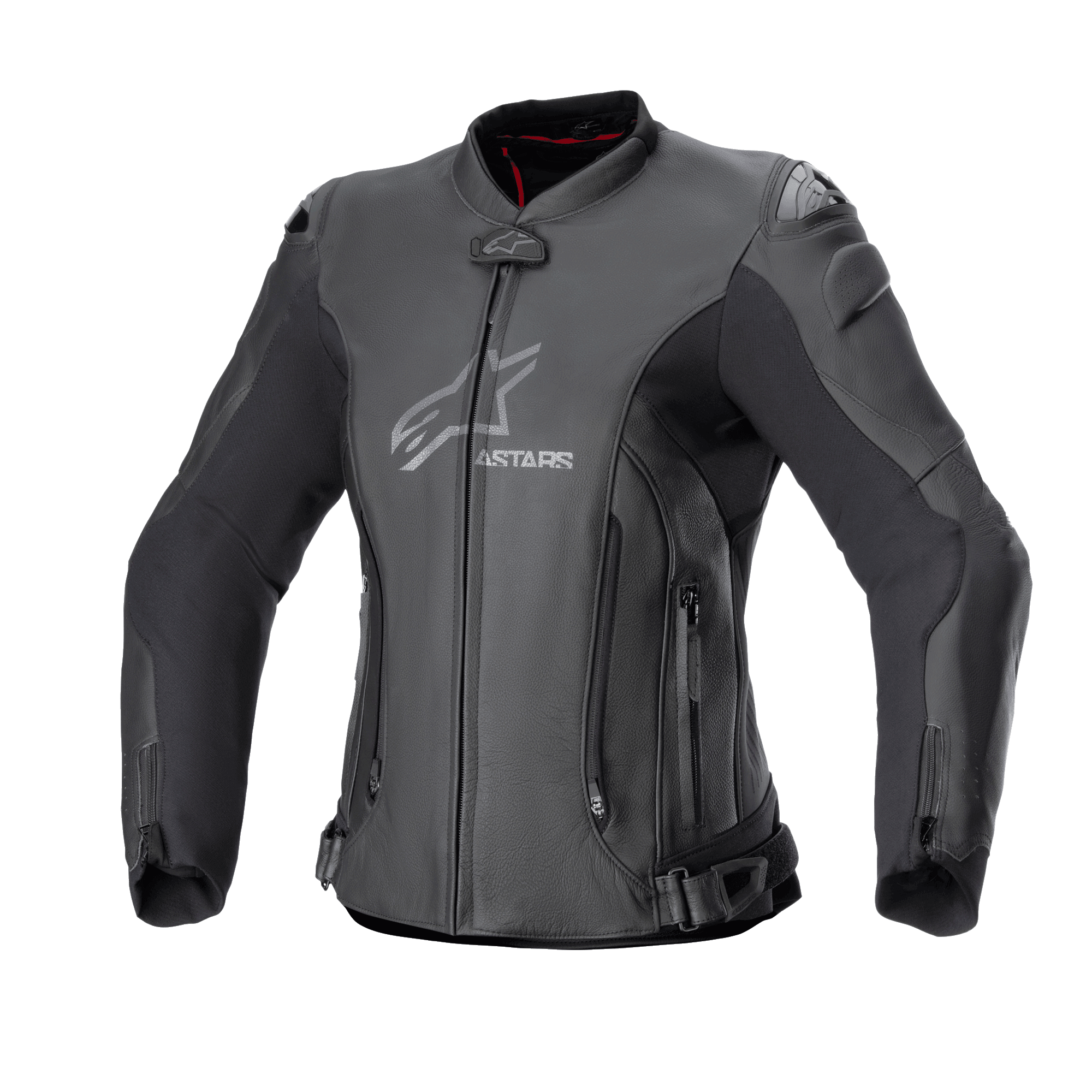Alpinestars Jaqueta de Couro Stella GP Plus V4, casaco de moto para mulher, preto, certificado CE