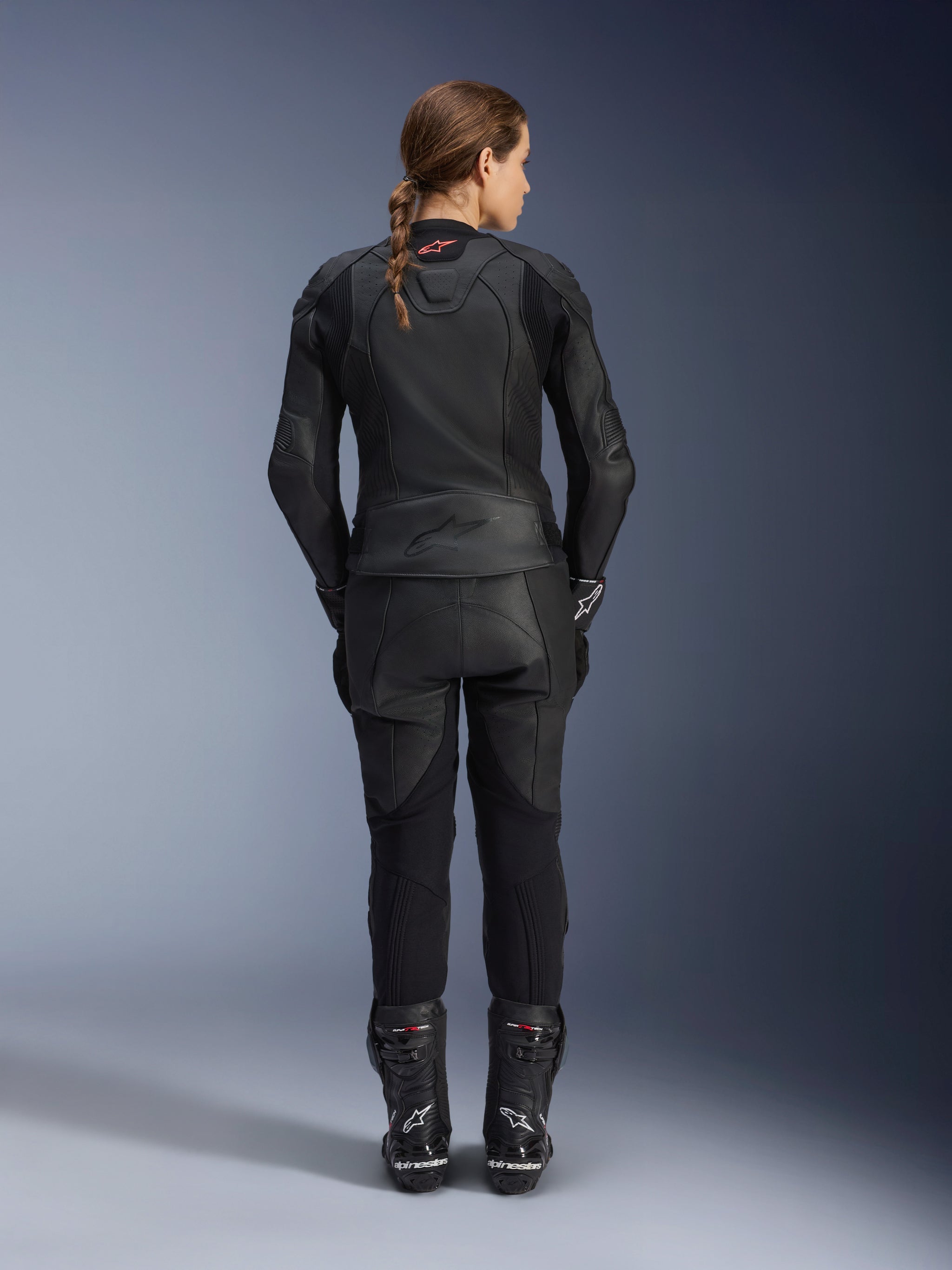 Women Stella GP Plus V4 Leather Jacket