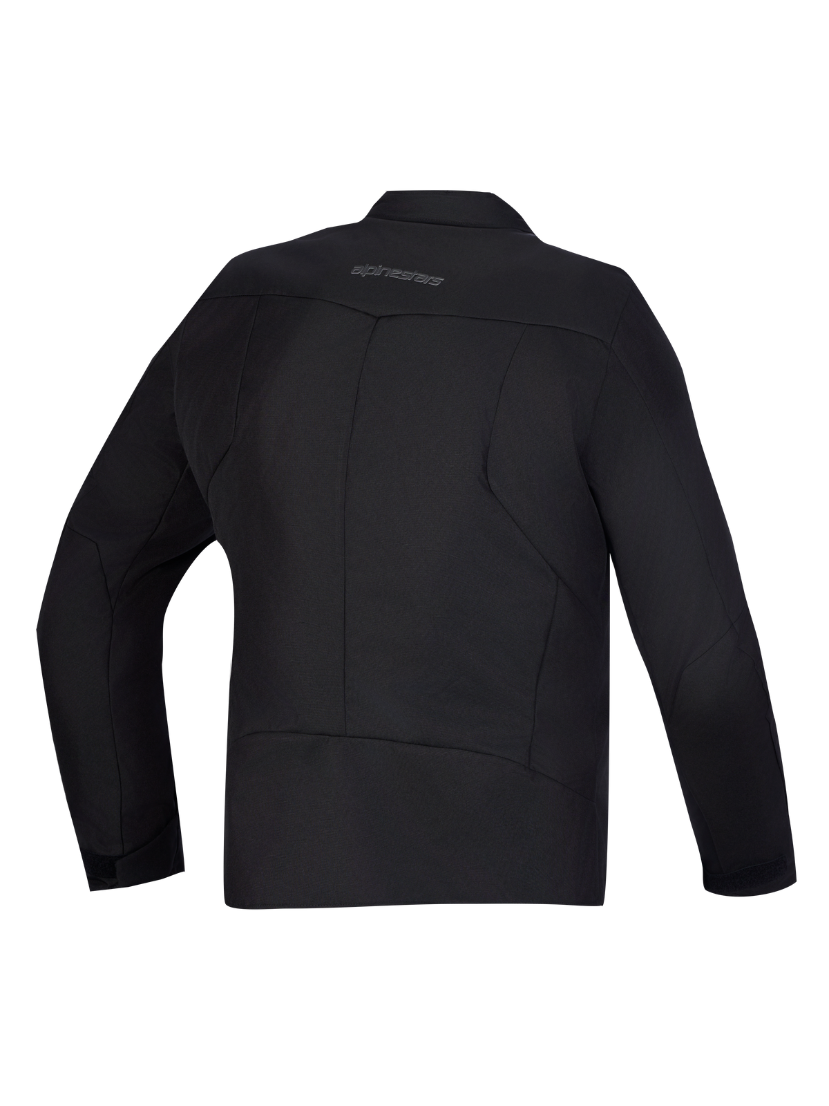 Alpinestars Maver X Casaco de couro, casaco de moto contemporâneo urbano, preto, vista traseira mostrando a construção em couro premium e logótipo subtil nas costas