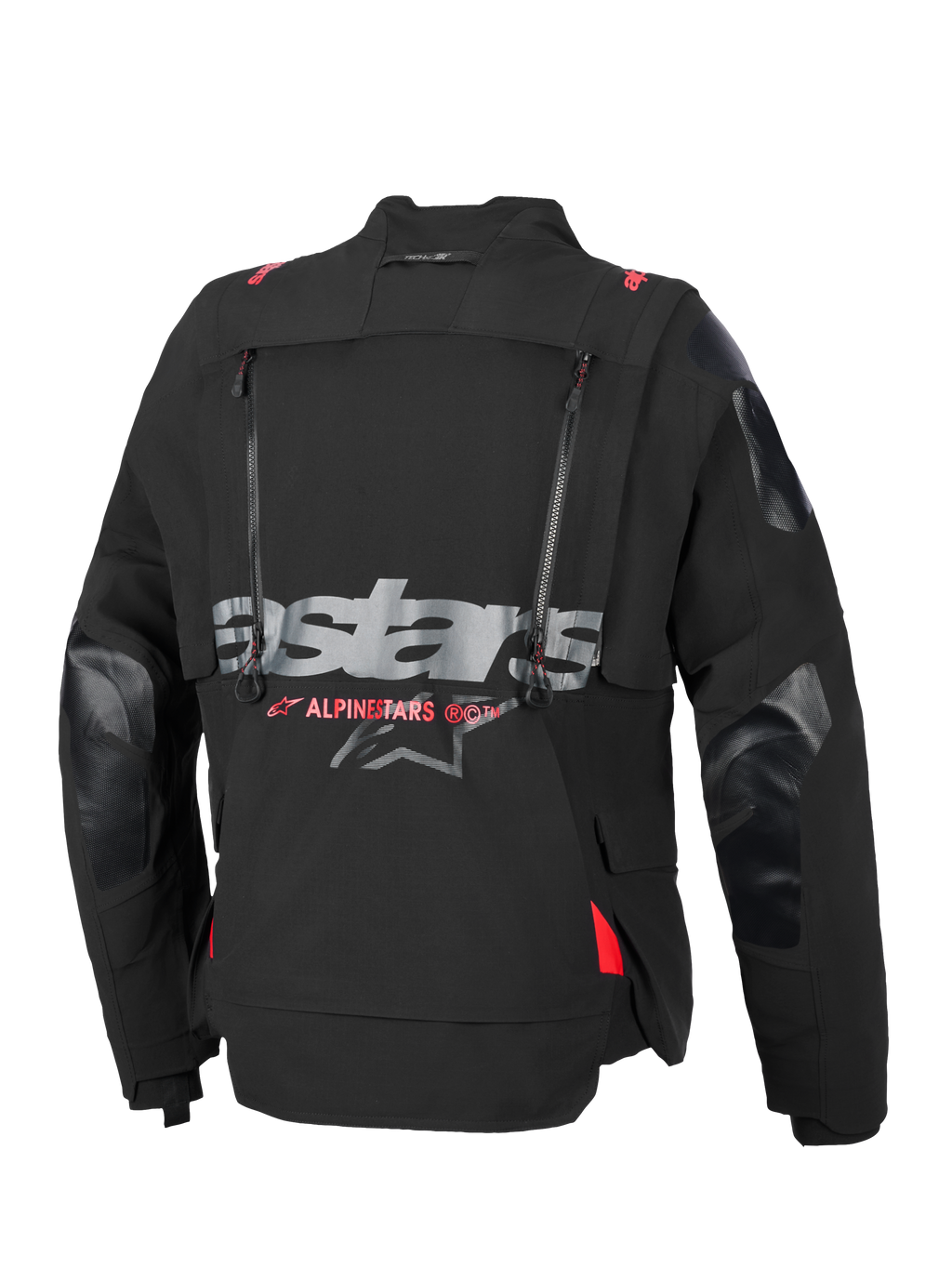 Alpinestars Halo Pro Drystar® XF Laminated Jacket, casaco de aventura para motociclismo, preto e cinzento escuro (Dark Shadow), construção têxtil modular de 3 camadas com fechos impermeáveis e painéis de ventilação, concebido para touring todo-o-terreno