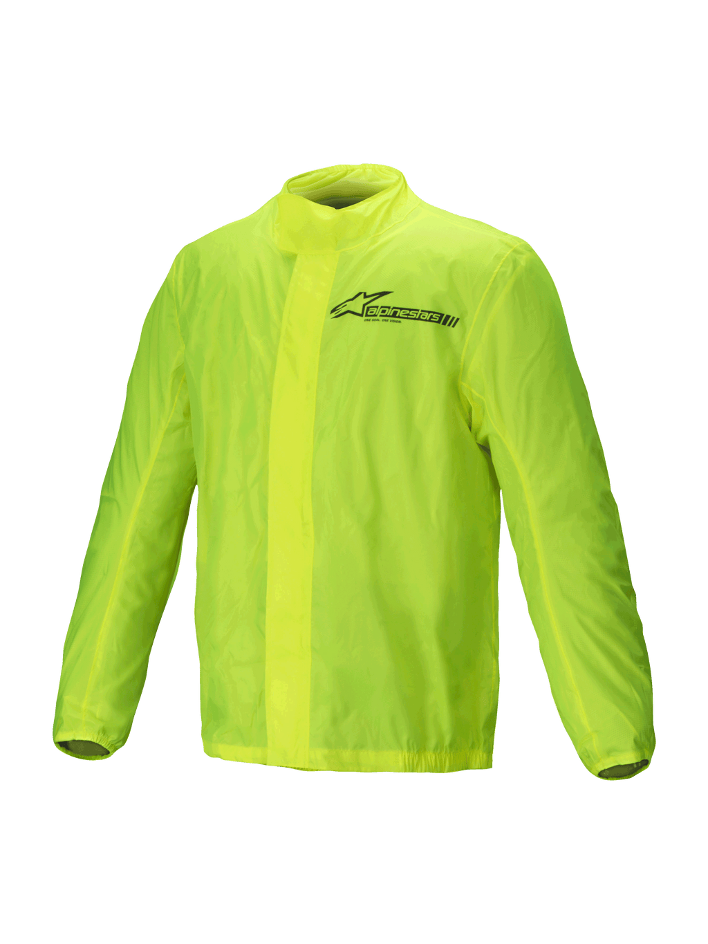 Alpinestars Jaqueta Hurricane Rain V2, casaco de moto impermeável para homem, amarelo fluo, design leve e compactável com pormenores refletores